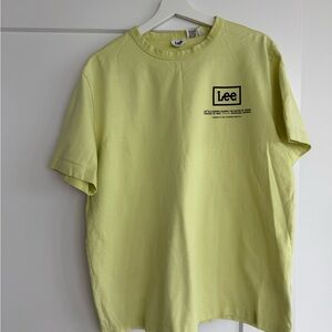 Lee Men's Light Yellow Short Sleeve Tee